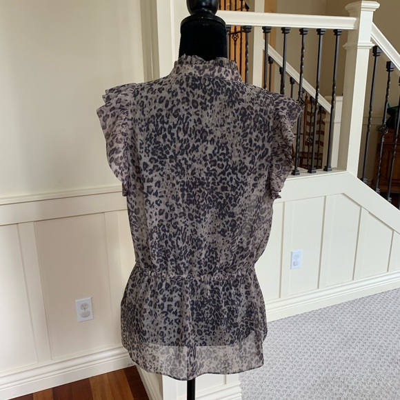 All Saints ruffle trim blouse - Picture 3 of 5